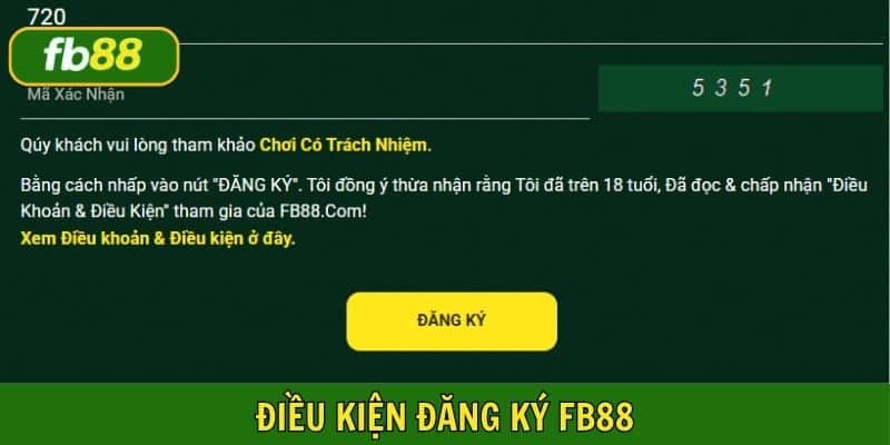 Điều kiện áp dụng khi người chơi đăng ký Fb88 tham gia cá cược